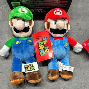 9” Nintendo Super Mario Plush Set -